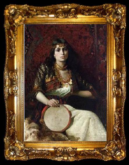 framed  unknow artist Arab or Arabic people and life. Orientalism oil paintings 612, ta009-2